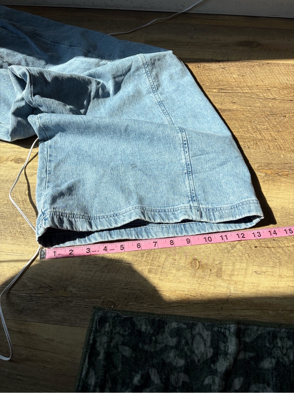 Aerie Daydream Denim Stretch Wide Leg Trouser Pants Size Large LONG - Picture 9 of 11